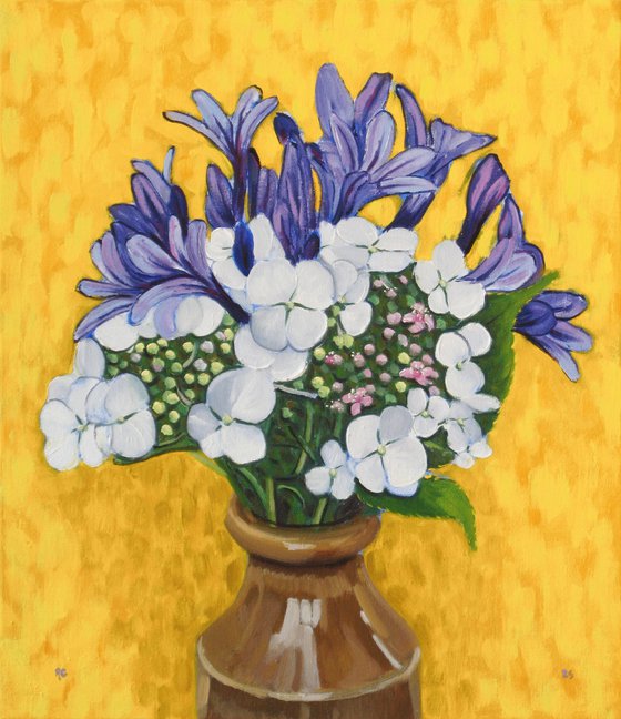 Hydrangea and Agapanthus
