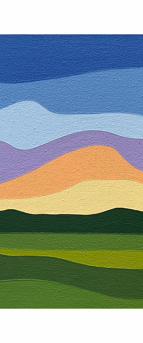 Sunrise over the Fields by Zoe  Hattersley