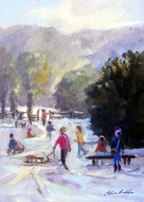 Winter Fun, North Downs by Melanie Cambridge