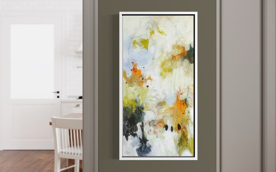 Les mots perdus - Expressive abstract painting - Ready to hang