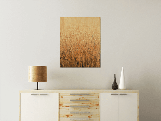 Warm Field - Textured Abstract