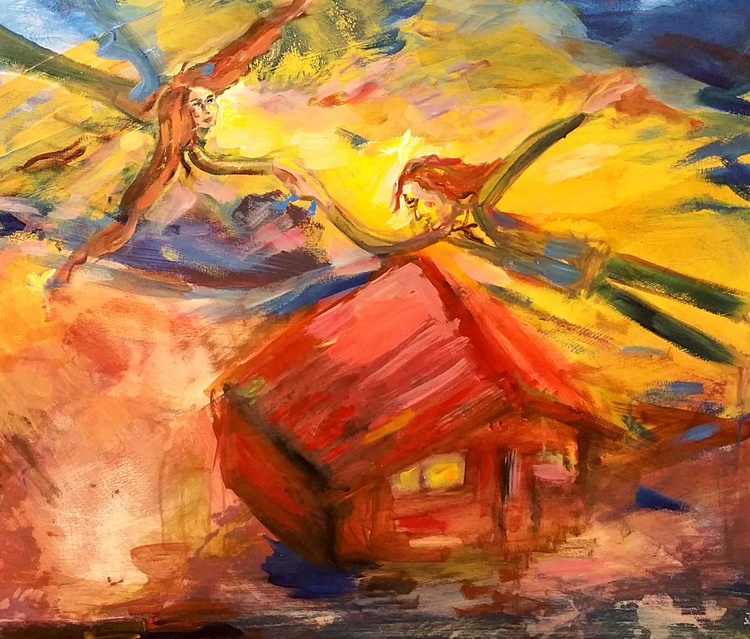 Abstract Indian Summer 96x81 Cm Russian Art Oi Artfinder