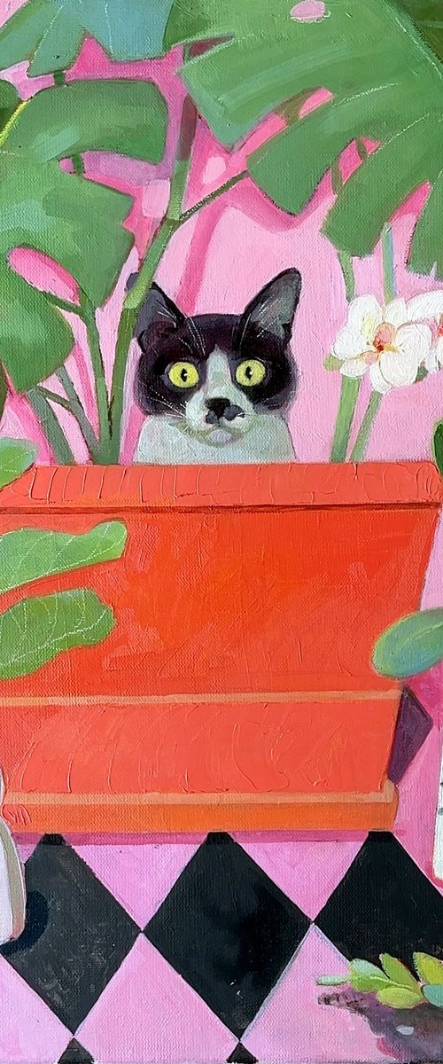 Cat, the Pot Plunderer by Alexandra Sergeeva