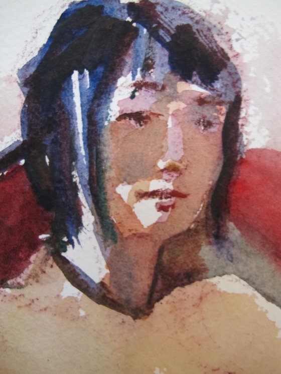 Seated female nude