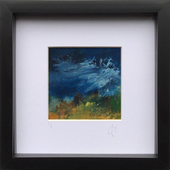 Edit 2.4 - Framed abstract landscape painting