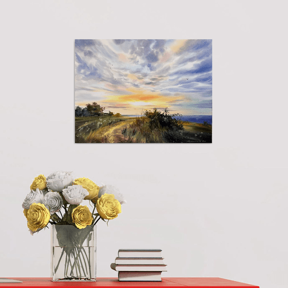 Golden skyline of Cyprus