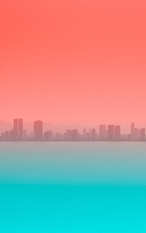 Tropical Mirage Beneath a Hot Horizon by Serge Horta