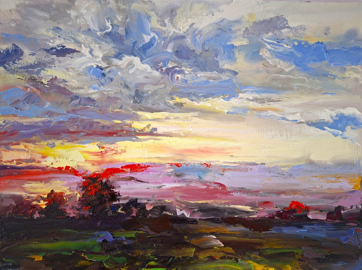 - Where Sky Meets The Earth - ? By Andrej Ostapchuk, 31 X 24, Artwork For Sale On Artfinder