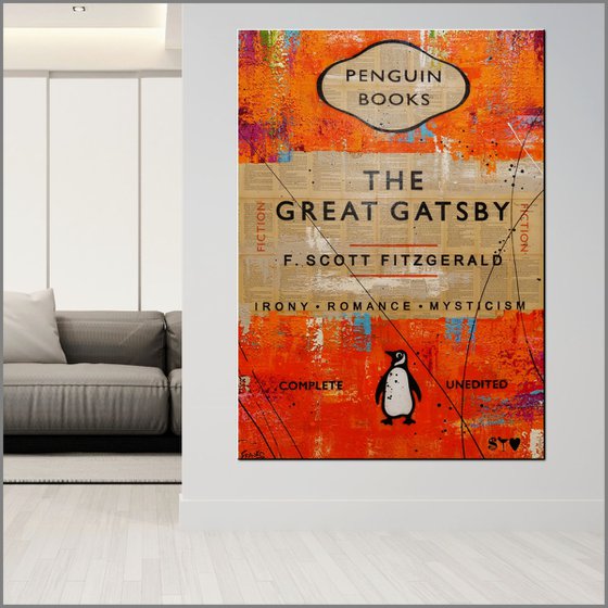 The Greatest Gatsby 140cm x 100cm The Great Gatsby Book Page Urban Pop Art