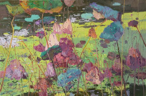 Waterlilies in pond 197 by jianzhe chon