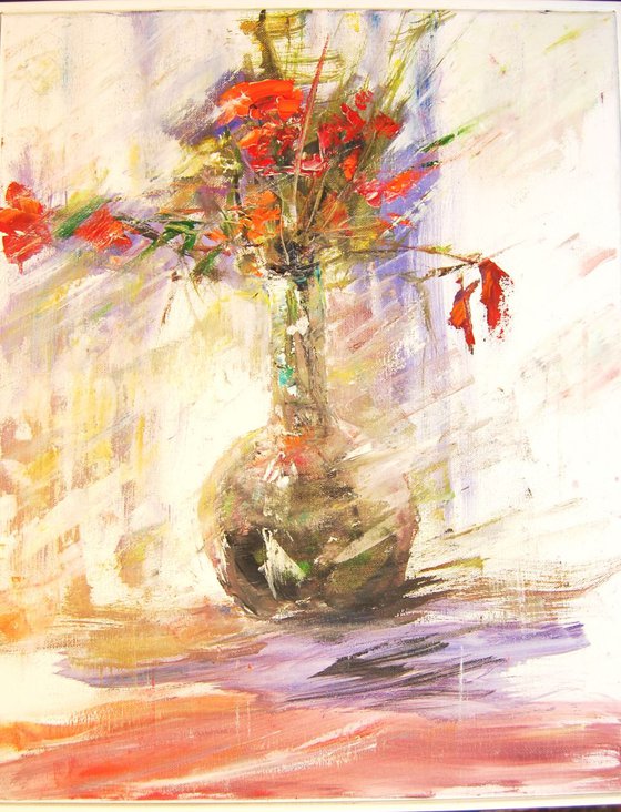 Flowers in abstract