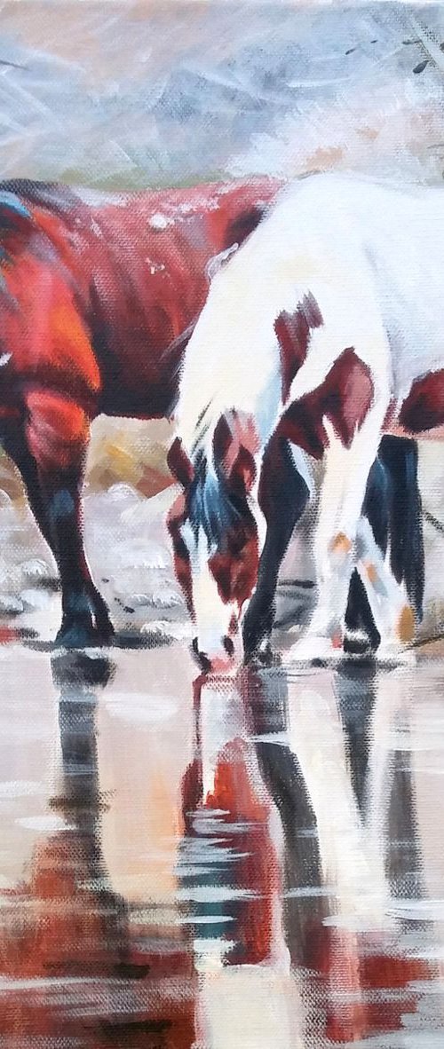 Mustangs II by Magdalena Palega