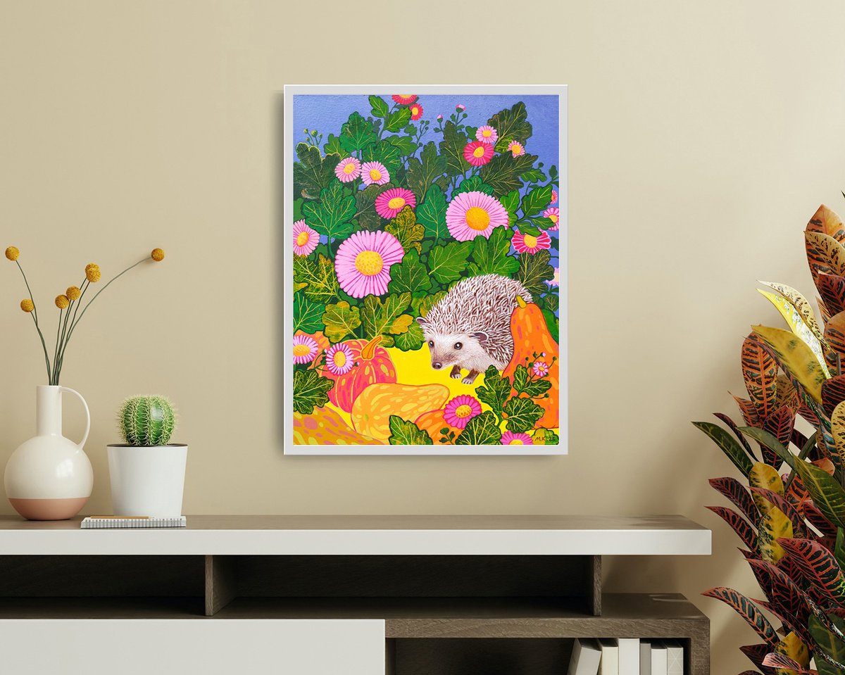 Animal Collage By Margot Raven, 14 X 18", Autumn, Original Artwork