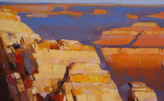 Grand Canyon National Park Handmade oil painting One of a kind Signed Large Size Painting