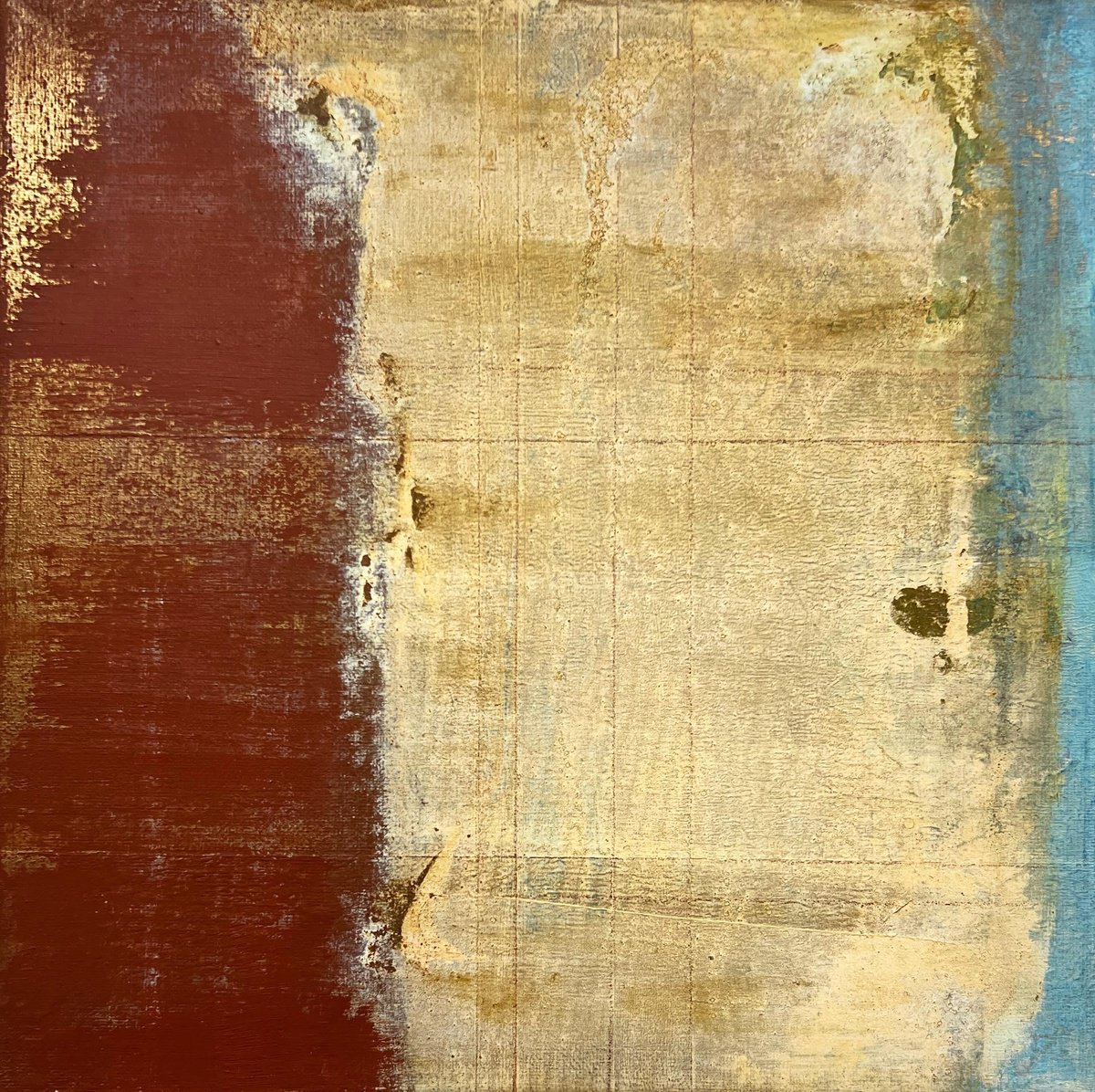 Abstract Painting By Sergio Aranda, 12 X 12", Ecos De Una i?poca, Original Artwork