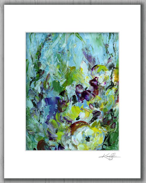 Floral Fall 30 - Floral Abstract Painting by Kathy Morton Stanion by Kathy Morton Stanion