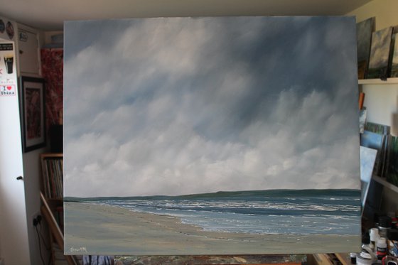 Clouds over Benone Strand, Ireland