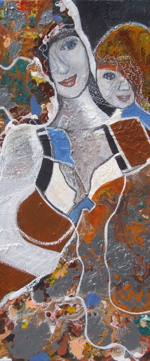 Mother and daughter by Sylvie Oliveri