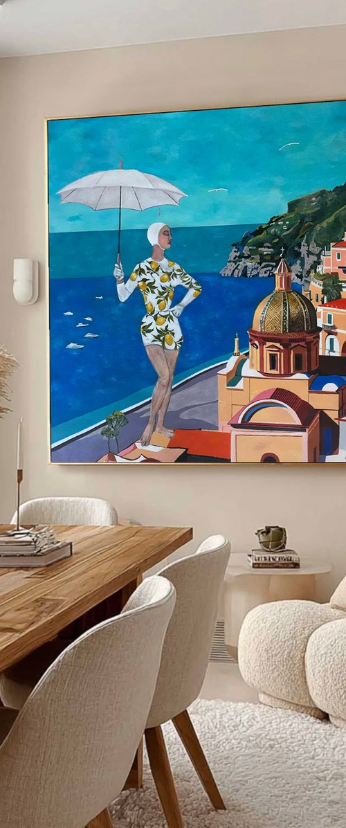 Summer Dreams - Amalfi Coast - Art Deco by Artemisia