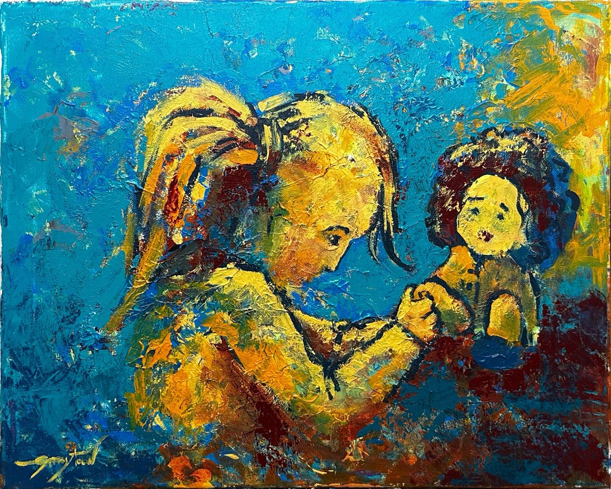 Gabriella Delamater | Original Acrylic Painting | She Never Let It Go | 51 X 41Cm | Artwork For Sale On Artfinder