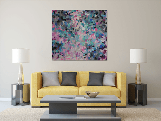 Pastel tenderness - Extra large acrylic painting