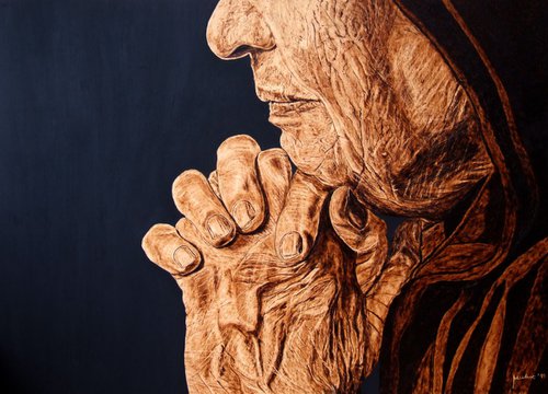 A Mother's prayer by MILIS Pyrography