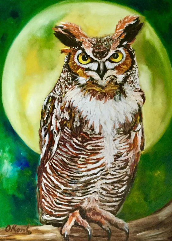 Owl, the night is silent.