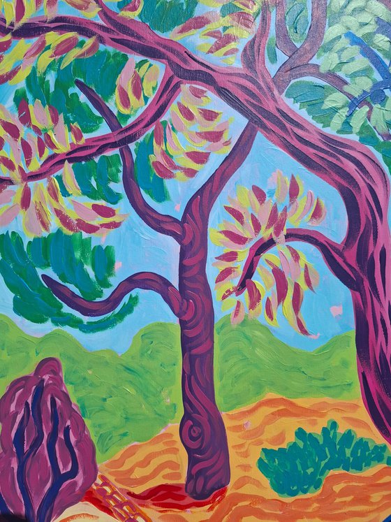 The Radiant Warmth of the Mediterranean Pines