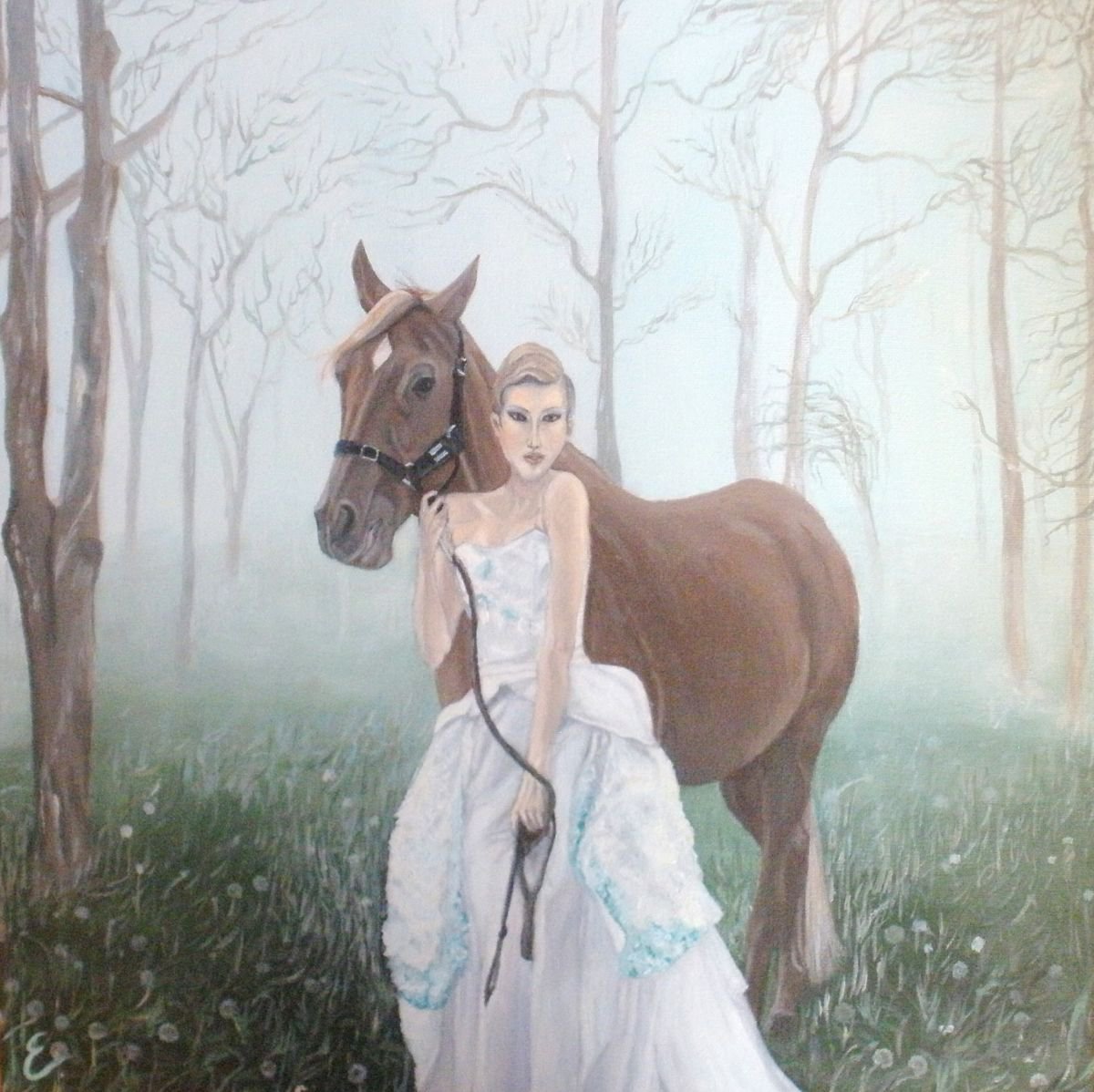 Horse and it’s angel by Evelina Miskunaite