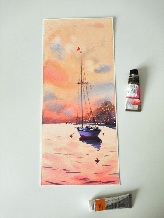 PEACH SUNSET #1