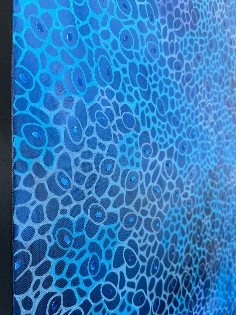 Abstract Painting By Jennifer Bell, 24 X 24, Variegated 22, Original Artwork