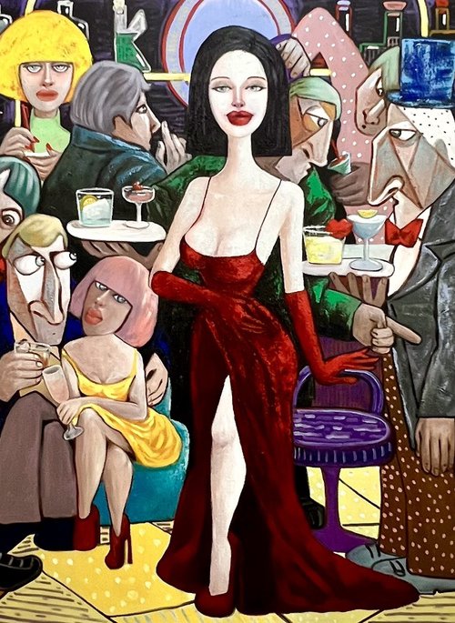 Lady in Red by Ta Byrne