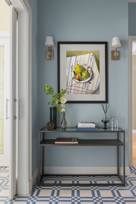 Blue Symphony on the Kitchen Table