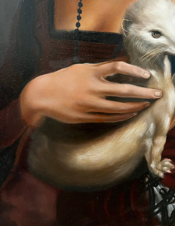 Leonardo’s Lady with Ermine (In Progress)