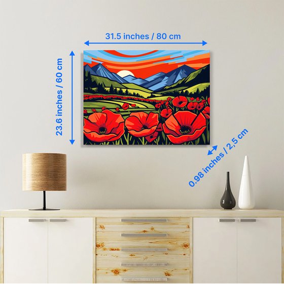 Poppies in the valley IV