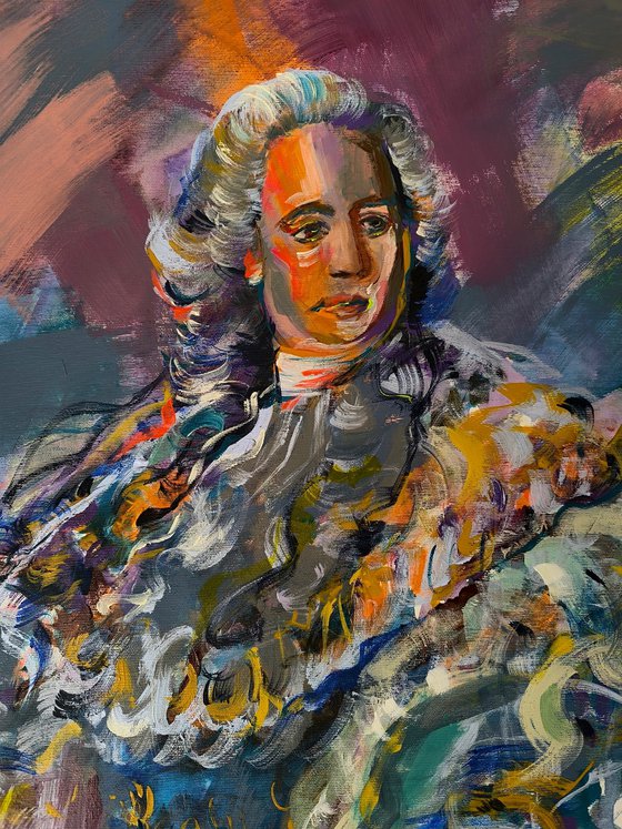 Louis XV in a Storm of Silk