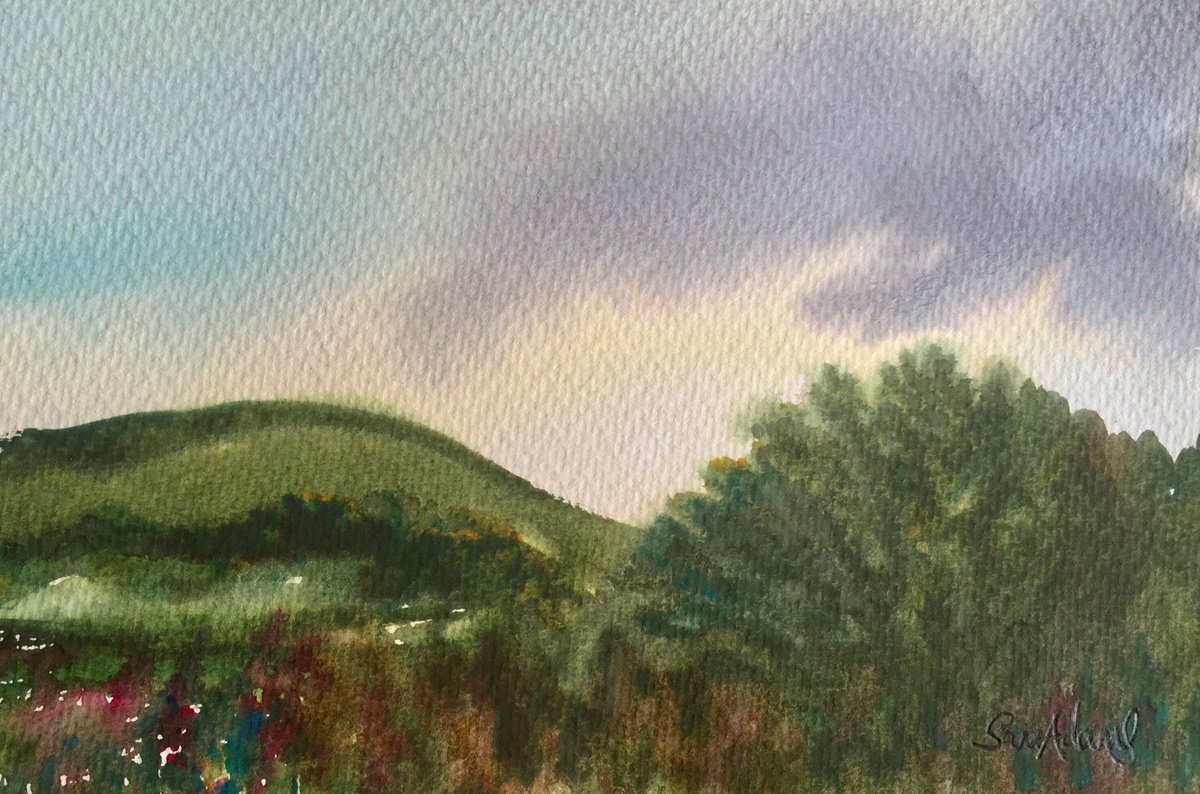 Light over Melbury hill, North Dorset by Samantha Adams