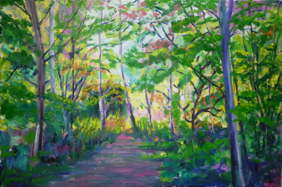 Walk in the woods, pathways 2 by Paul McKee