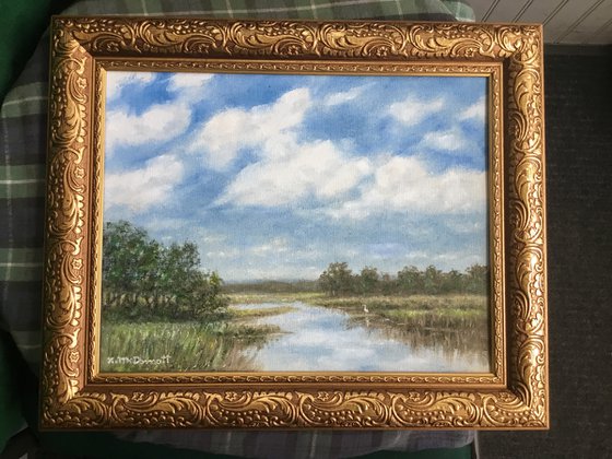 ROADSIDE VIEW GEORGETOWN SC - 11X14 oil