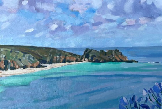 Porthcurno And Agapanthus