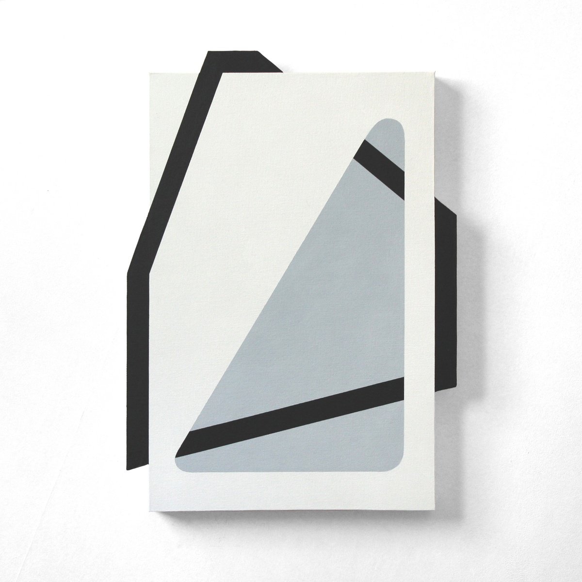 Geometric Abstract Acrylic Painting By Martin Singer, 13 X 18", Bntg-22, Original Artwork