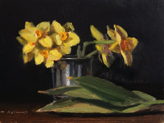 Daffodils and Silver Goblet