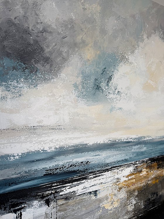 Large Abstract Seascape-Drift of Light