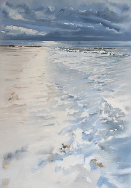Stormy Beach by Jan Erichsen