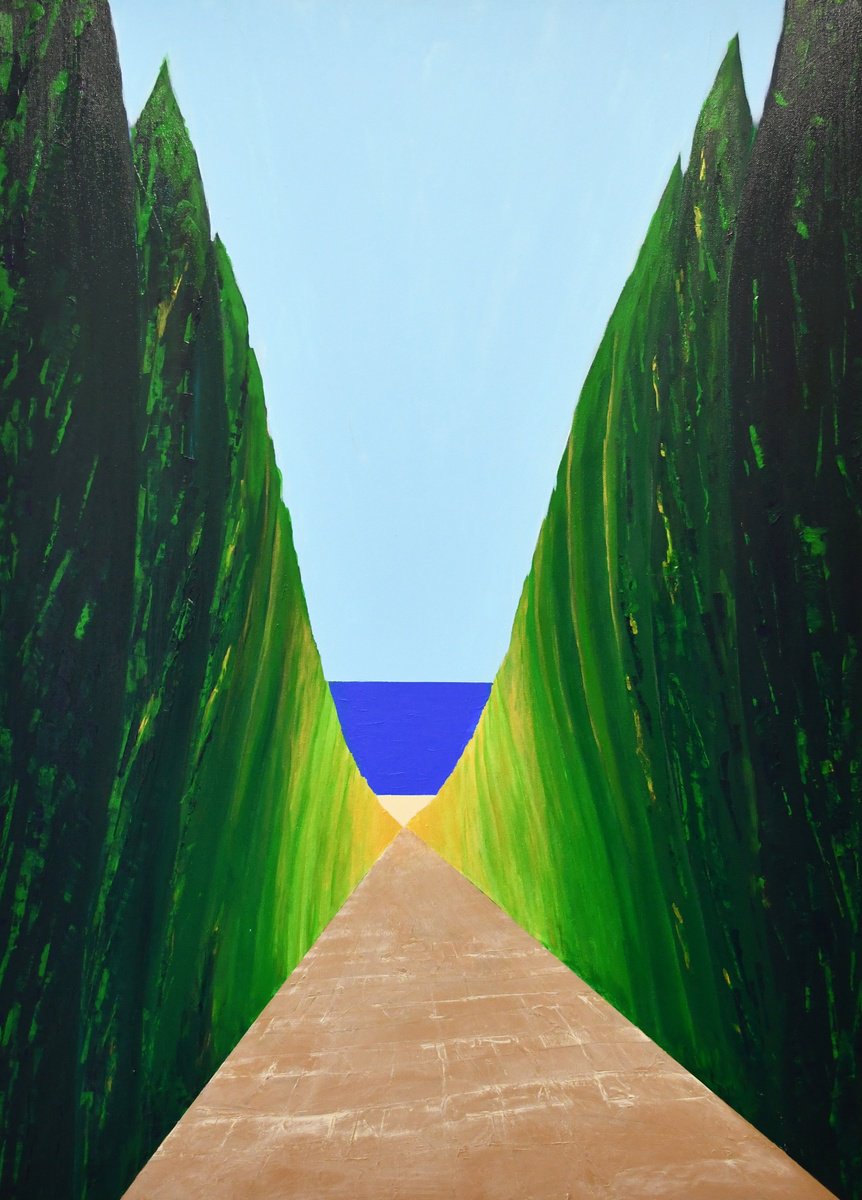 Cypresses By Zeljka Paic, 28 X 37, Artwork For Sale On Artfinder