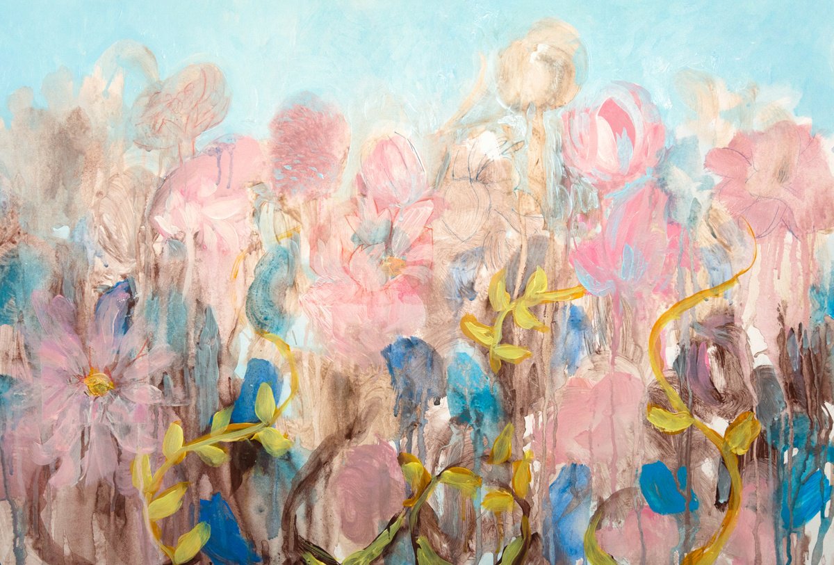  November Blossoms By Elizabeth Anne Fox, 31 X 21, Artwork For Sale On Artfinder