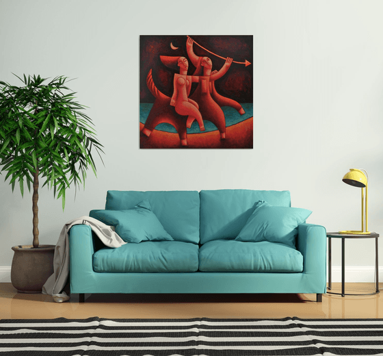 Centaur and nymph