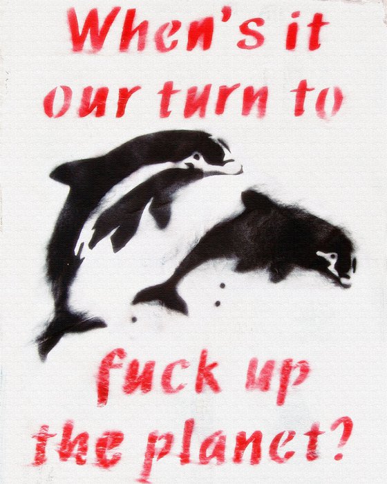 TRASH THE PLANET (BOX CANVAS)