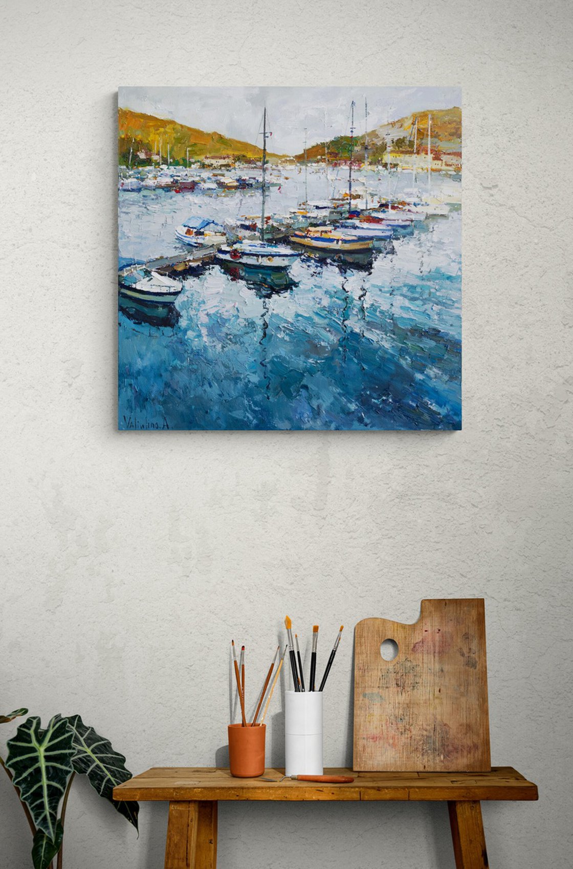 Yachts Oil painting by Anastasiia Valiulina | Artfinder