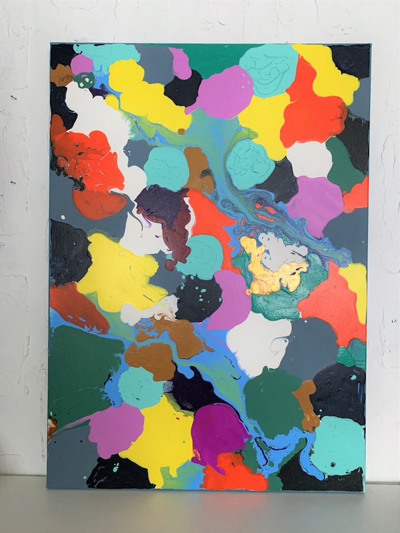 Abstract spots.